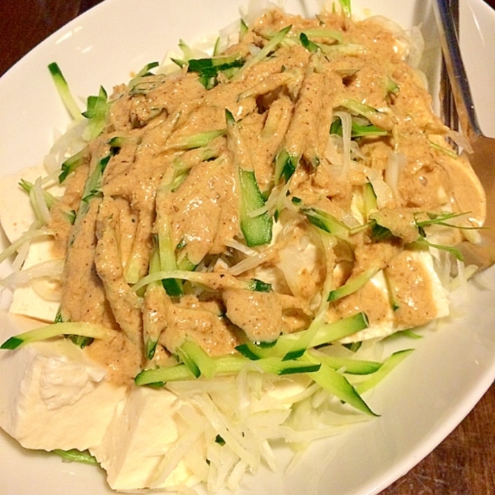 豆腐のサラダ 簡単ゴマドレッシング レシピ 作り方 By きのこのみみ 楽天レシピ 豆腐のサラダ 簡単ゴマドレッシング レシピ 作り方 By きのこのみみ 楽天レシピ